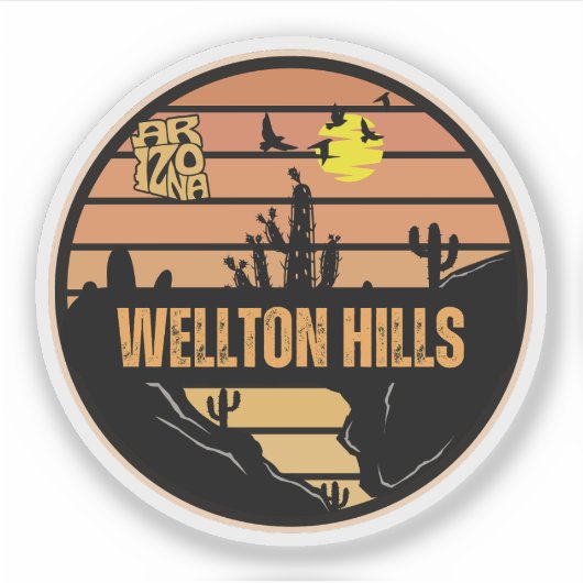 Wellton Hills, Arizona Sticker (Voorkant)