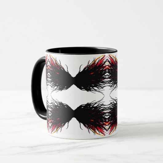 Wellust Abstracte 7 Doodzonden Alcohol Inkunst Mok (Voorkant links)