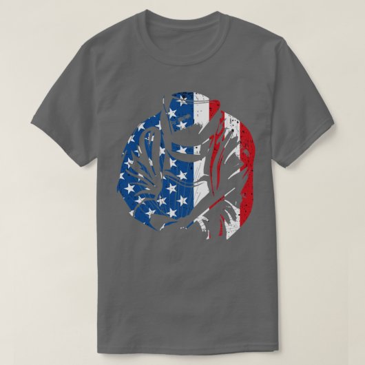 Welnu, Amerikaanse vlaggetlasslasslasser T-shirt (Design voorkant)