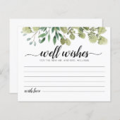 Welnu, wenst de Kaart van de Bride en van de Groom (Voorkant / Achterkant)