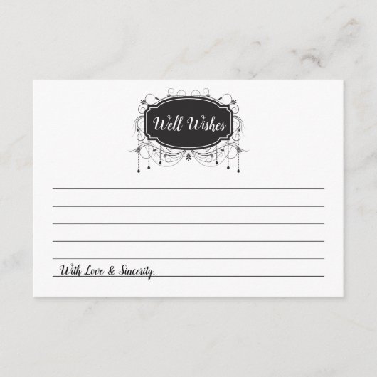 Welnu, wenst het Zwarte Etiket "Jar Kaarten" Advic Advieskaart (Voorkant)