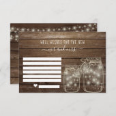 Welnu, wil de Bride en Groom | Advice Jar Advieskaart (Voorkant / Achterkant)