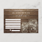 Welnu, wil de Bride en Groom | Advice Jar Advieskaart (Voorkant)