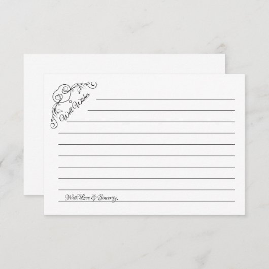 Welnu, wil een wending Heart "Jar Cards"-advieskaa Advieskaart (Voorkant / Achterkant)