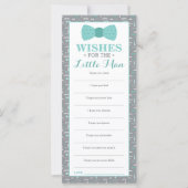 Welnu, wil Kaart, Baby shower, klein Man, 25 stuks (Voorkant)