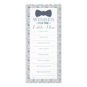 Welnu, wil Kaart, Baby shower, klein Man, 25 stuks Reclamekaart (Voorkant)