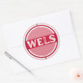 Wels City Pride Emblem – Austrian Identity Ronde Sticker (Envelop)