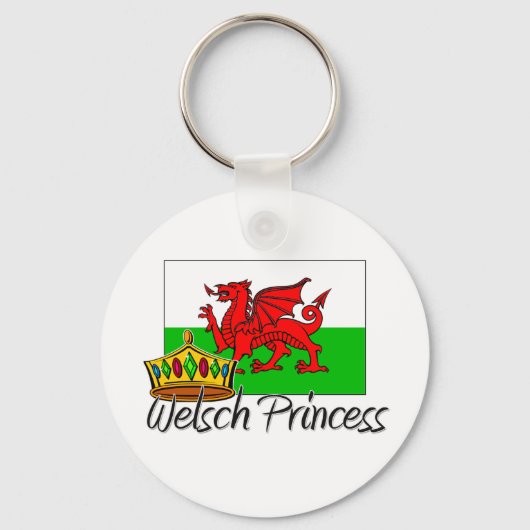 Welsch Princess Sleutelhanger (Voorkant)