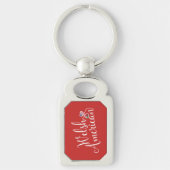 Welsh American Entwined Hearts Keyring Sleutelhanger (Voorkant)