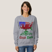 Welsh American Roots Hoodie Trui (Voorkant volledig)