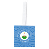 Welsh Angel Chanoeka Vlag gepersonaliseerd Decoratie (Voorkant)