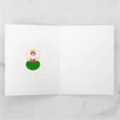 Welsh Angel Chanoeka Vlag gepersonaliseerd Kaart (Binnen)