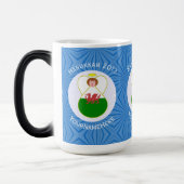 Welsh Angel Chanoeka Vlag gepersonaliseerd Magische Mok (Links)