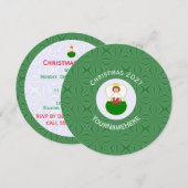 Welsh Angel Christmas Flag Personalized Kaart (Voorkant / Achterkant)