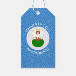 Welsh Angel Hanukkah Flag Personalized  Cadeaulabel