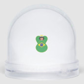 Welsh Angel Hanukkah Flag Personalized Sneeuwbol (Achterkant)