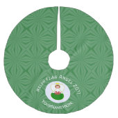 Welsh Angel Kerstvlag gepersonaliseerd Kerstboom Rok (Voorkant)
