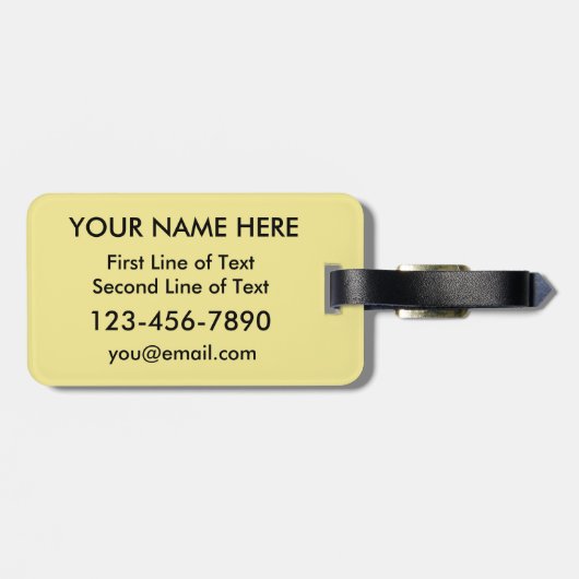 Welsh At Heart Bagagelabel Sjabloon, Wales (Achterkant horizontaal)