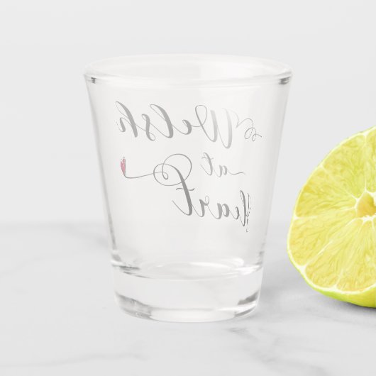 Welsh At Heart, Wales Shot Glas (Achterkant)