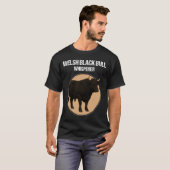 Welsh Black Rundvee Welsh Black Stier T-shirt (Voorkant volledig)