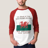 Welsh Bloed Van Kelten Stroomt Aderen Soms Whiskey T-shirt (Voorkant)