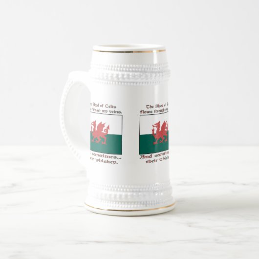 Welsh Blood of Celts and Whiskey Bierpul (Voorkant links)