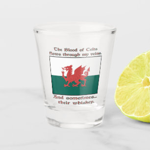 Welsh Blood van Kelten Stroomt door Aderen Soms Wh Shot Glas