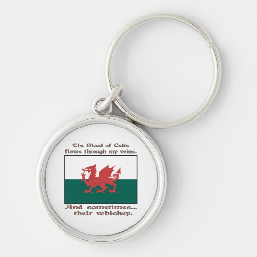Welsh Blood van Kelten Stroomt door Aderen Soms Wh Sleutelhanger (Voorkant)