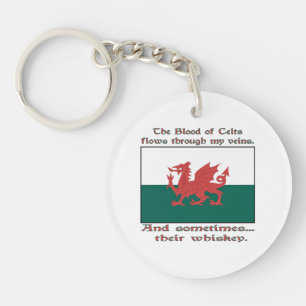 Welsh Blood van Kelten Stroomt door Aderen Soms Wh Sleutelhanger