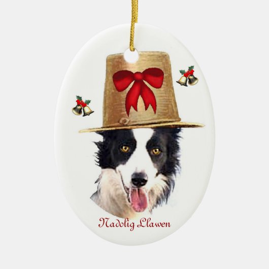 Welsh Boarder Collie Ornament (Voorkant)