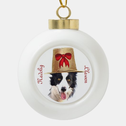 Welsh Boarder Collie Ornament (Voorkant)