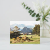 WELSH BOERDERIJ EN MOUNTAIN LANDSCHAP BRIEFKAART (Staand voorkant)