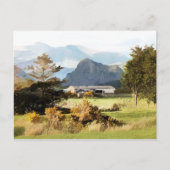 WELSH BOERDERIJ EN MOUNTAIN LANDSCHAP BRIEFKAART (Voorkant)