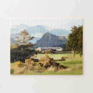 WELSH BOERDERIJ EN MOUNTAIN LANDSCHAP LEGPUZZEL