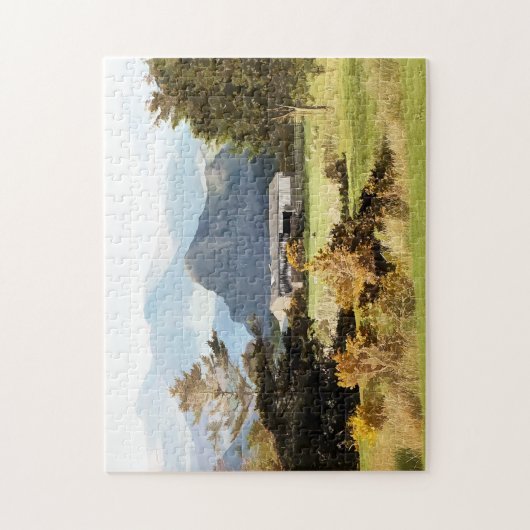 WELSH BOERDERIJ EN MOUNTAIN LANDSCHAP LEGPUZZEL (Verticaal)