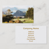 WELSH BOERDERIJ EN MOUNTAIN LANDSCHAP VISITEKAARTJE (Voorkant / Achterkant)