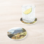 WELSH BOERDERIJ EN MOUNTAIN LANDSCHAP ZANDSTEEN ONDERZETTER (Zijkant)