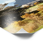 WELSH BOERDERIJ EN MOUNTAINEN FOTO AFDRUK (Hoek)