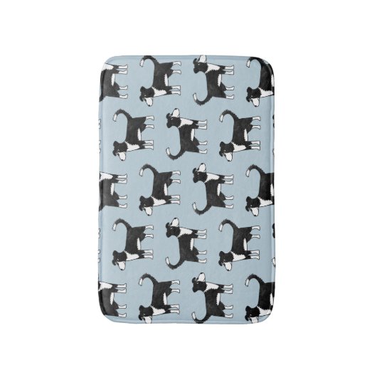Welsh Border Collie Dog Badmat (Voorkant Verticaal)