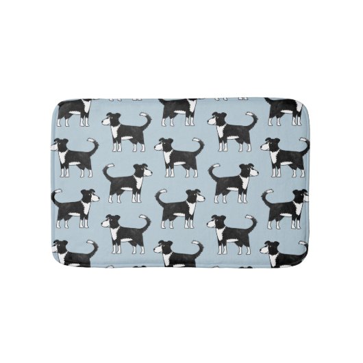 Welsh Border Collie Dog Badmat (Voorkant)
