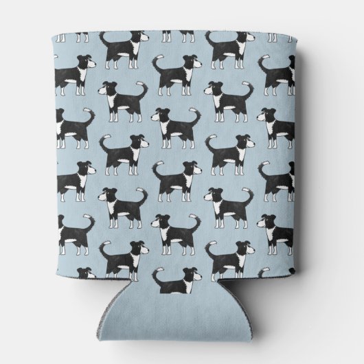 Welsh Border Collie Dog Blikjeskoeler (Achterkant)