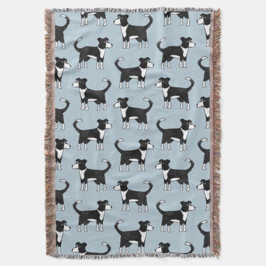 Welsh Border Collie Dog Deken (Voorkant Verticaal)
