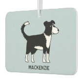 Welsh Border Collie Dog Persoonlijke naam Luchtverfrisser (Links)