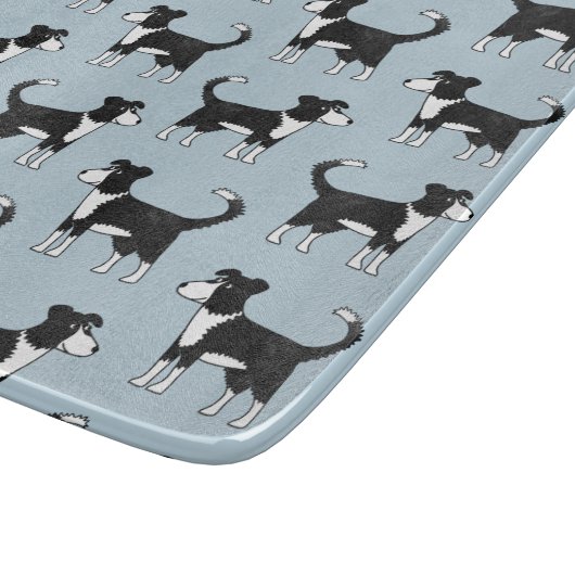 Welsh Border Collie Dog Snijplank (Hoek)