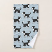 Welsh Border Collie Sheep Dog Blue Bad Handdoek (Handdoek)