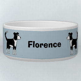 Welsh Border Collie Sheep Dog Personalized Dog Voerbakje