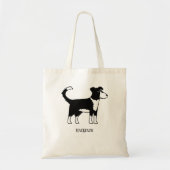 Welsh Border Collie Sheepdog Custom Name Tote Bag (Voorkant)