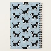 Welsh Border Collie Sheepdog Cute Pattern Notitieb Notitieboek (Achterkant)