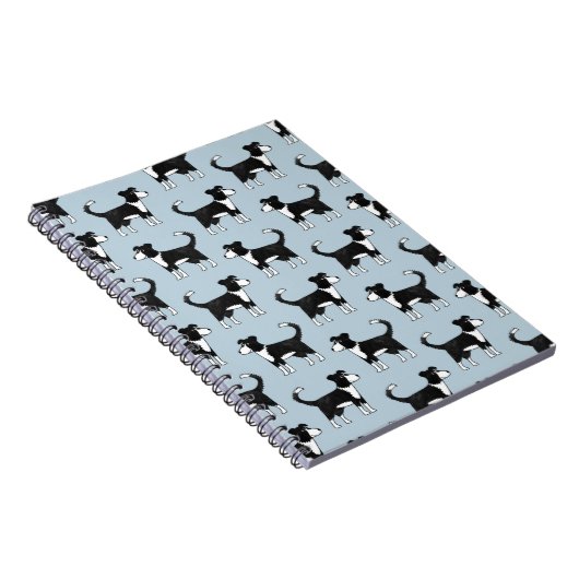 Welsh Border Collie Sheepdog Cute Pattern Notitieboek (Rechterzijde)