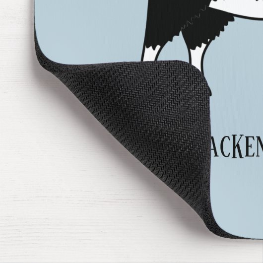 Welsh Border Collie Sheepdog Personalized Muismat (Hoek)